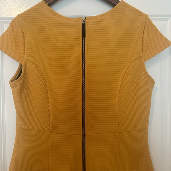 Cato Dress Mustard Women’s Size 12 Zip Back - Picture 5 of 6